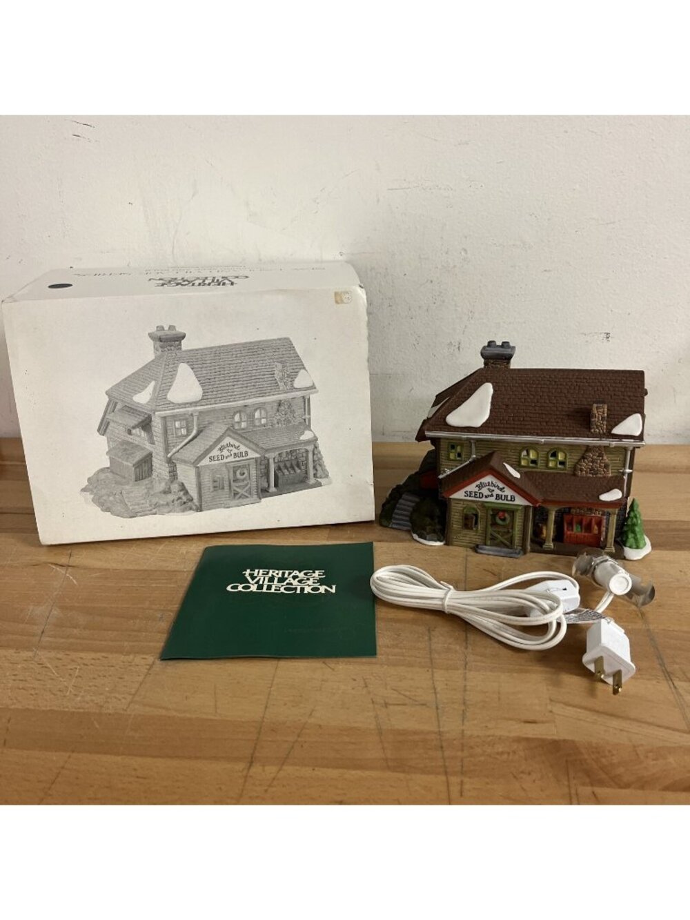 Department 56 New England Village Series 1992 Bluebird Seed and Bulb #5642-1